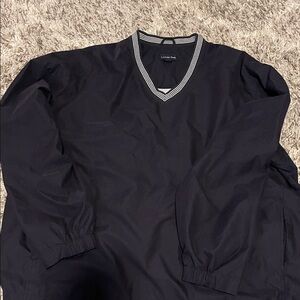 Black V-Neck Pullover